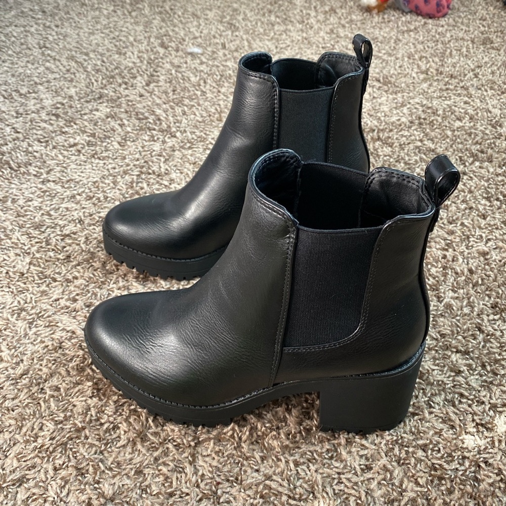 Chelsea Faux Leather Boots